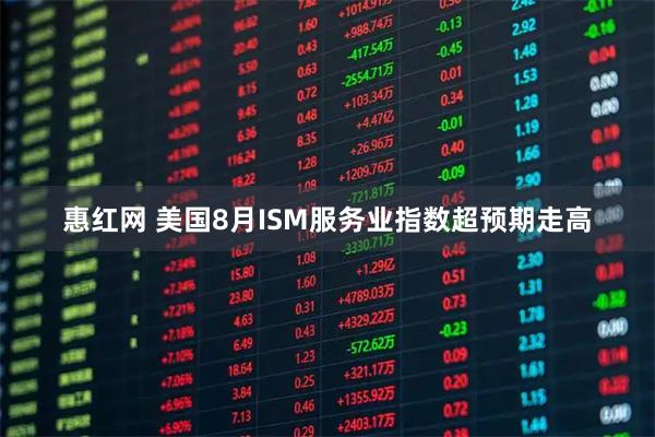 惠红网 美国8月ISM服务业指数超预期走高